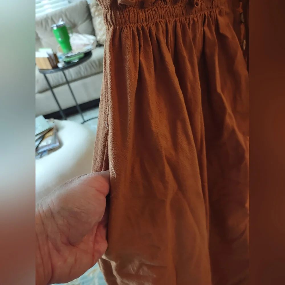 NWT Free People Cotton Midi Dress - Small Petite - Picture 12 of 15